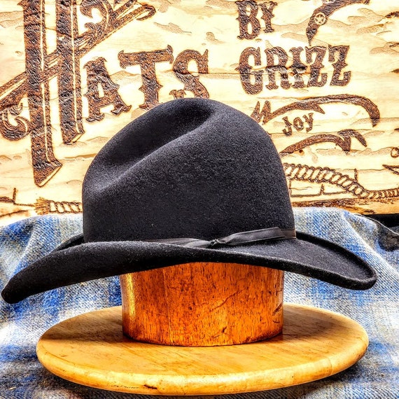 The Garrett, Cowboy Hat, Classic Western, Movie Character Hat, Old West,  Lil Grizz, Hats by Grizz, Custom Fit, Beaver Fur Felt, Hand Blocked 