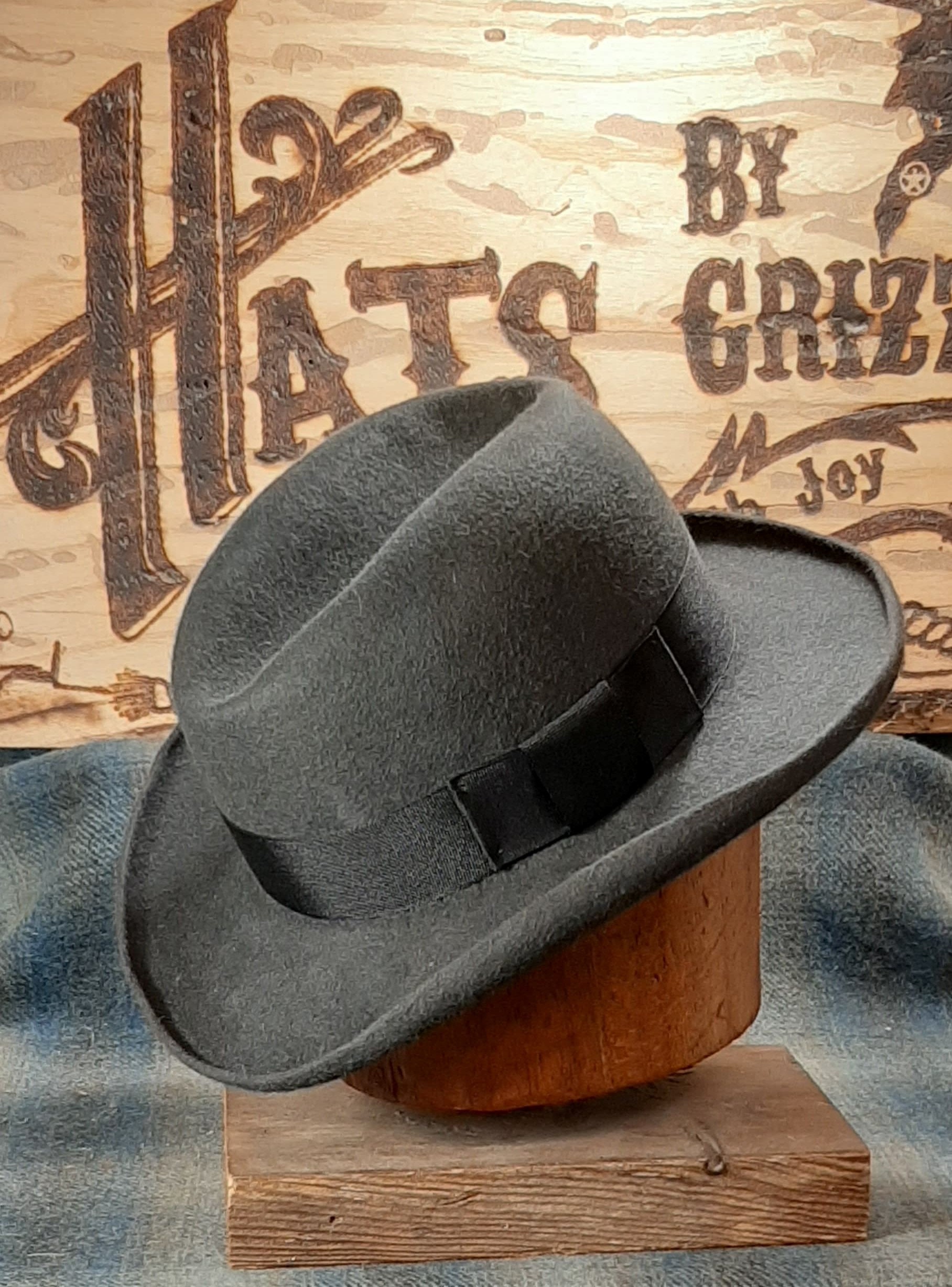 Adams Homburg Premium 100% Beaver Hat 