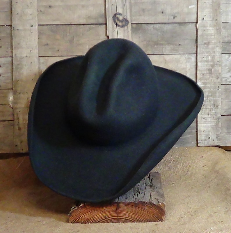 movie character hat Old West hand blocked Quigley hat Lil Grizz classic western Cowboy Hat cowboy action Sharpshooter custom fit