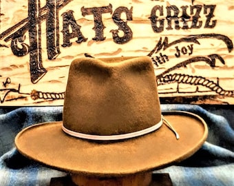 Fedorado, Old West style, custom fit, Cowboy Hat,