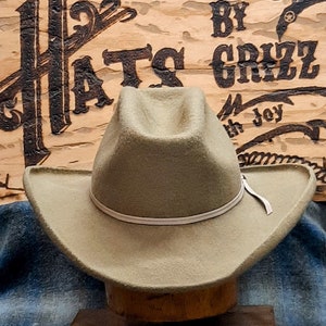 Cattleman's Crease Hand Blocked Beaver Felt Hat Custom - Etsy