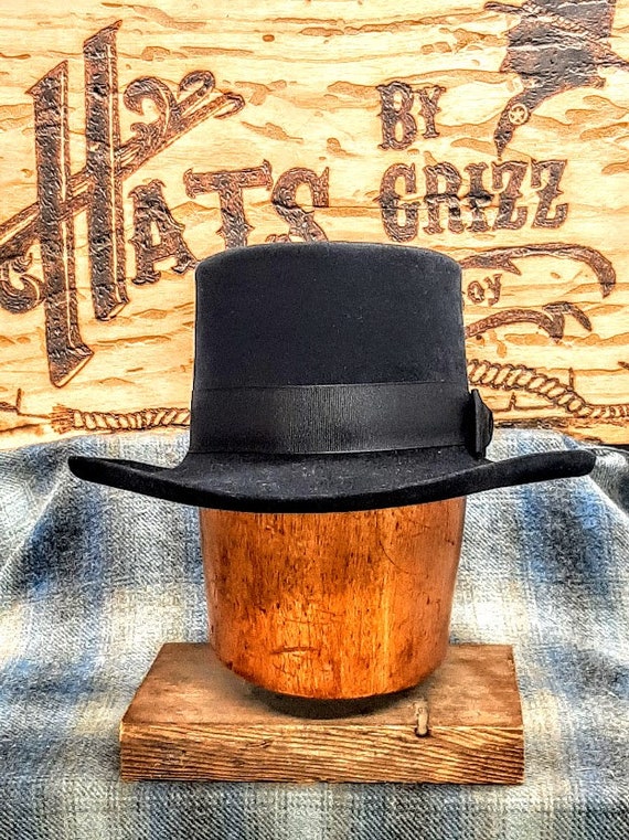 Classic Top Hat, Felt Hat, Victorian, Steampunk, Custom Hat, Men's