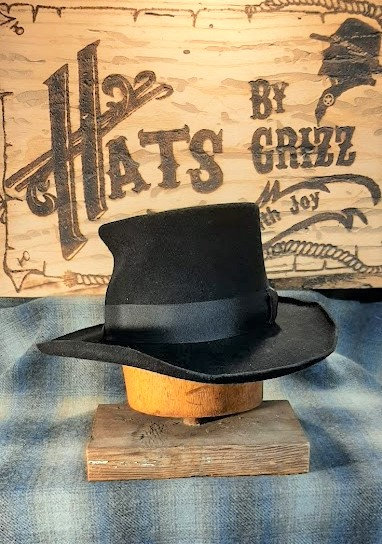 Awesome Custom Made Vintage Thomas J Hirt hat Maker for the Movies 10X Fur  Felt-50% Beaver Buckaroo/vaquero Black Size 7 56cm 