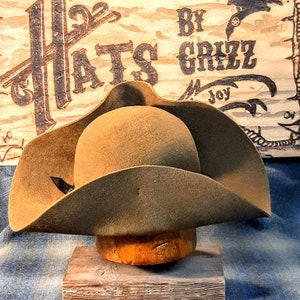 Militia Tricorn hat, Colonial, Militia, Revolutionary War, reenactment, historic, Lil Grizz, hand blocked, hand shaped, custom-fitted image 10