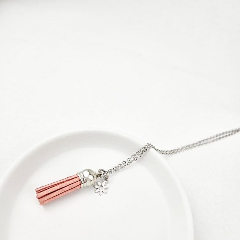 Child's Tassel + Charm Essential Oil Diffuser Necklace