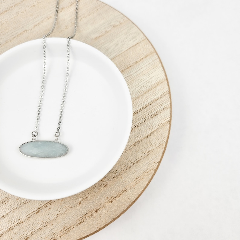 Collier avec pierres précieuses en amazonite image 8