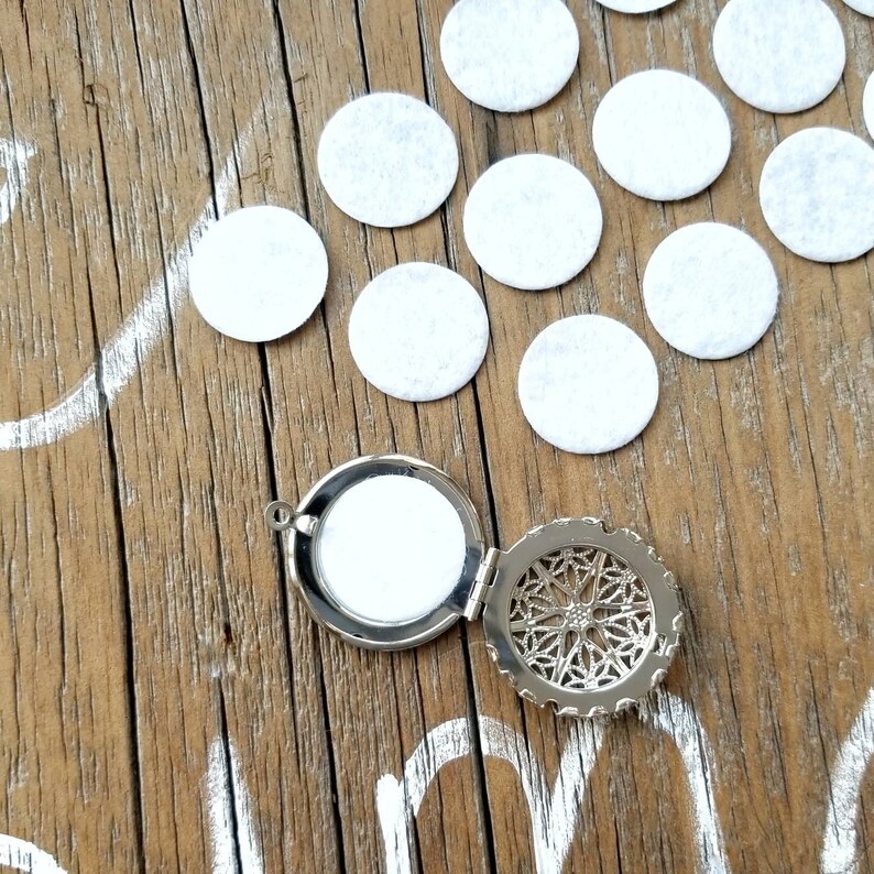 Vegan Felt Locket Diffuser Pads / Set of Locket Diffuser Etsy