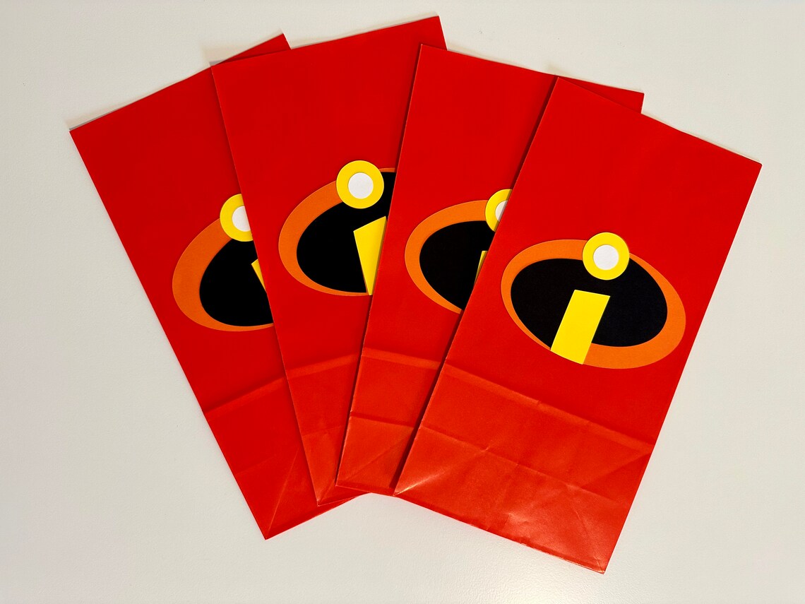 The Incredibles Gift Bags Birthday Party Goodie Bags Decoration ...