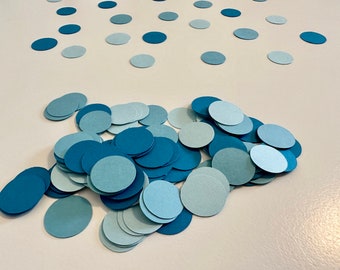 Teal Blue Confetti Birthday Table Confetti Teal Blue Ombre Party Decorations