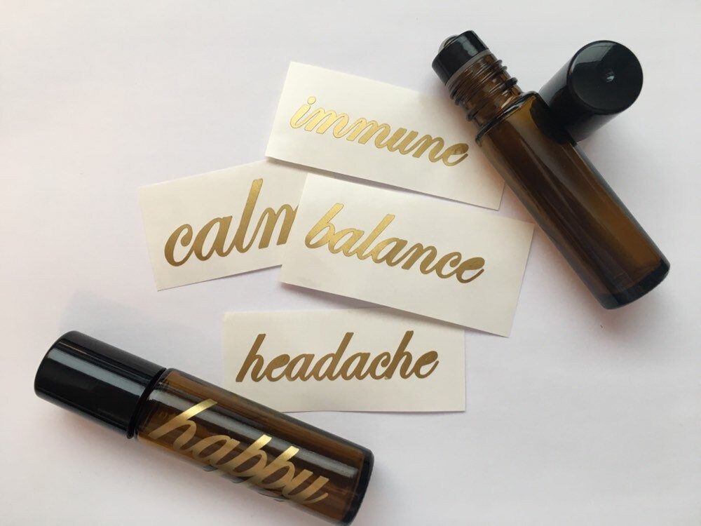 5 Custom Rollerball Labels for 10 ml Rollerball Etsy