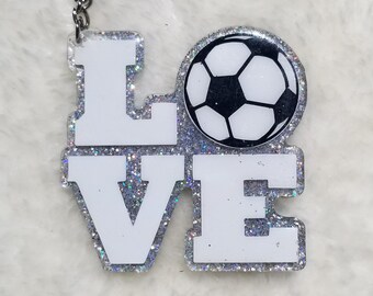 LOVE Keychain - Sports Ball | MADE to ORDER