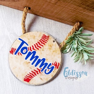 Baseball *PERSONALIZED* Keychain | Sports Bag Tag | MADE to ORDER