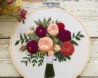 Anniversary gift for wife, Preserve wedding flowers, Cotton anniversary gift for her, Bouquet preservation for wedding flowers