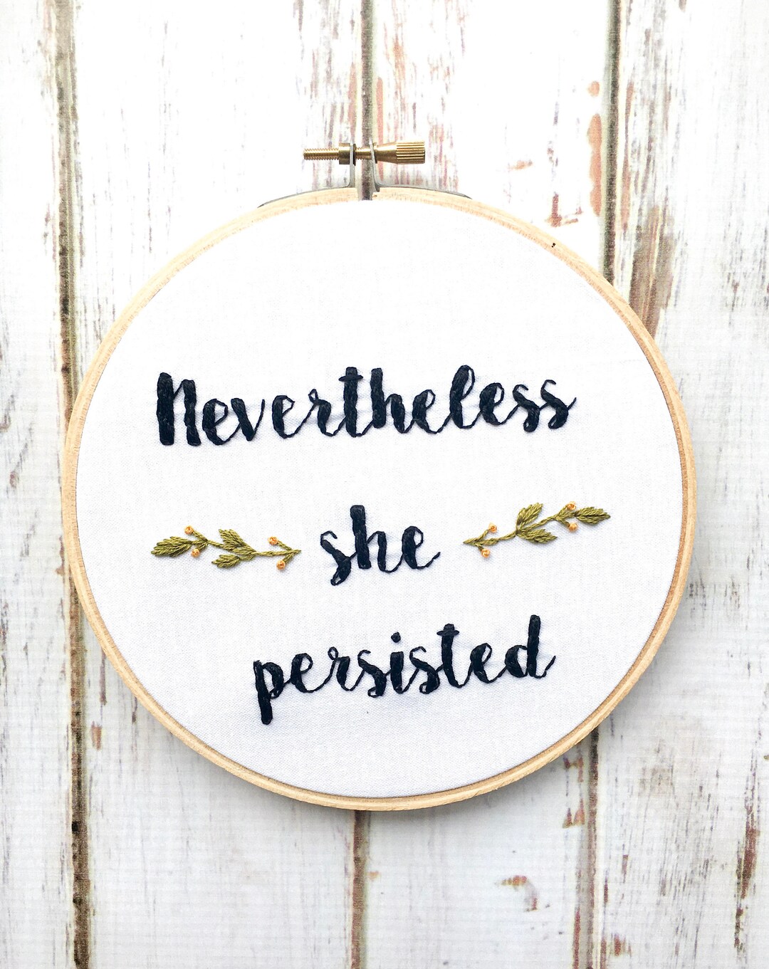 Nevertheless She Persisted Wall Art Feminist Embroidery Women Art Women ...