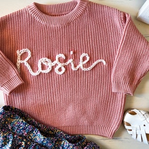 Toddler name sweater, kids monogram sweater, baby sweater with name, monogram kids name sweater, custom baby name sweater