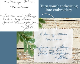 Personalized wedding dress patch, Daughter in law gift, Something blue wedding gift, Actual handwriting for wedding dress, Stick on, Sew on