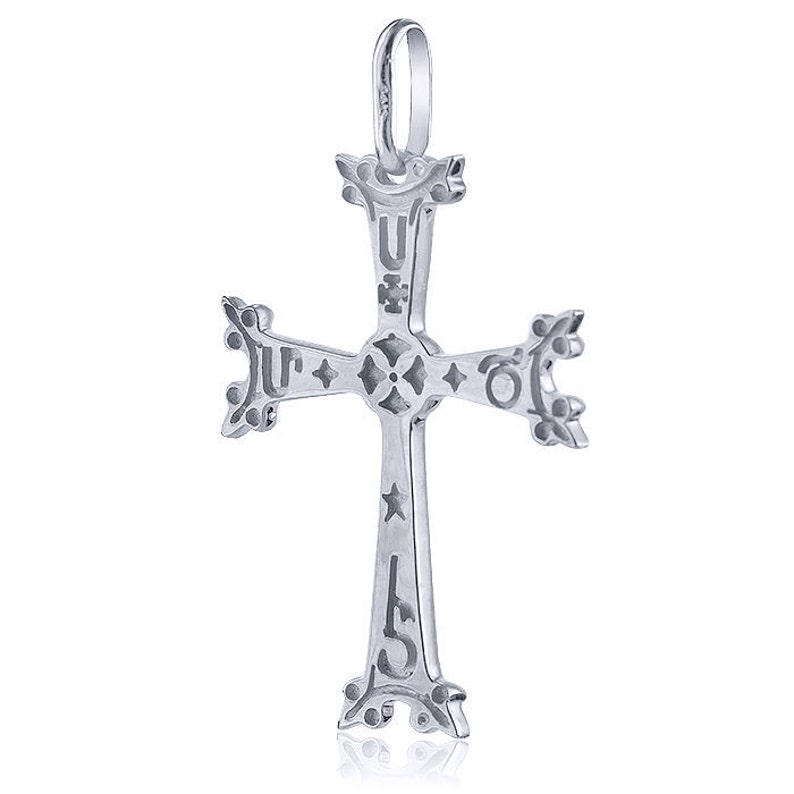 Armenische Kreuz Anhänger Halskette Schmuck In Sterling Silber Apostolisch Synoptische Verzierte Handgemacht Bild 2