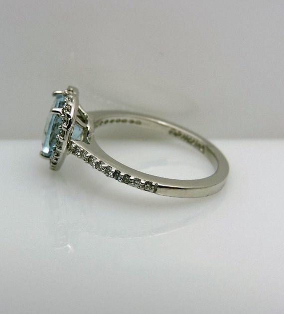 Lady's White 14 Karat Heart Fashion Ring Size 6.7… - image 4