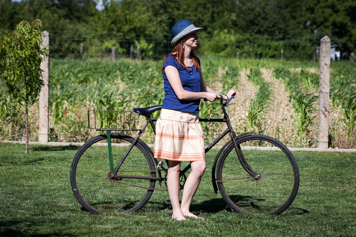 Midi Circle Skirt in Ivory Colour for Spring / Summer - Etsy