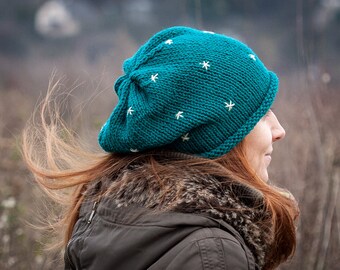 Marshmallow Colors Slouchy Beanie Hat / Only One Original 