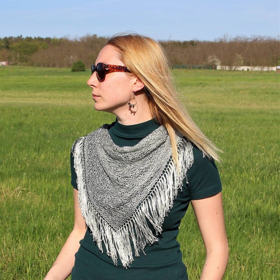 Fringe Ideas Tassel Scarf Knitting Pattern Oversized Chunky Knit