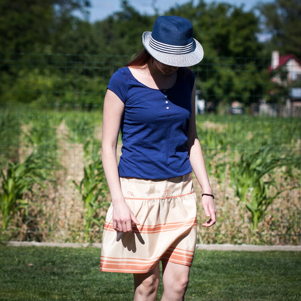 Midi Circle Skirt in Ivory Colour for Spring / Summer - Etsy