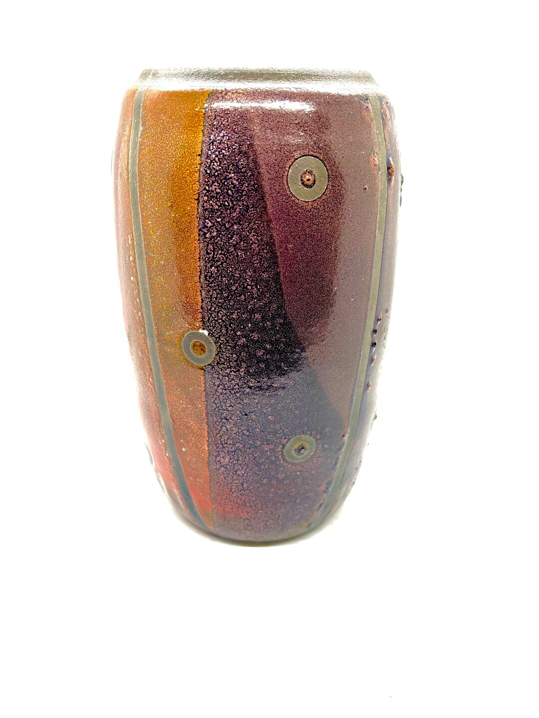 Wheel Thrown Decorative Raku Vase - Etsy