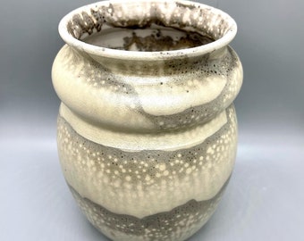 Wheel thrown decorative Obvara fired vase