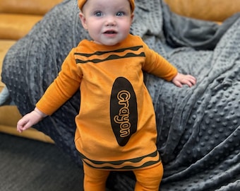 Fleece Crayon Costume: Toddler Halloween Costume and Pajamas