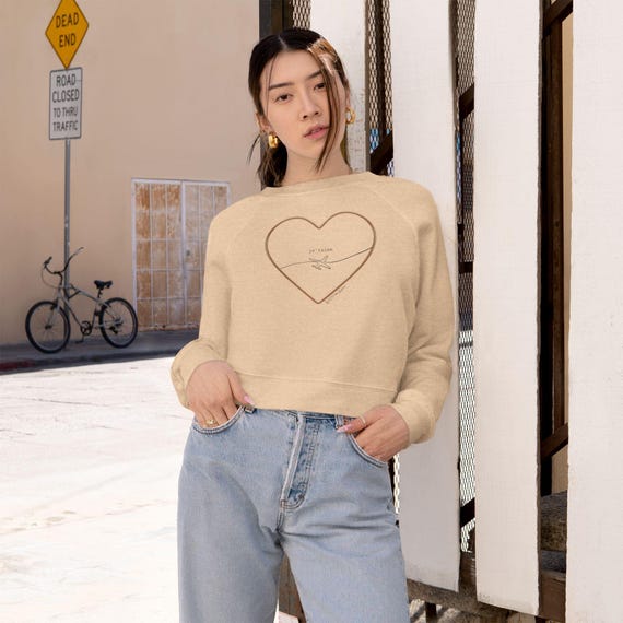 Je'taime Women's Cropped Fleece Pullover