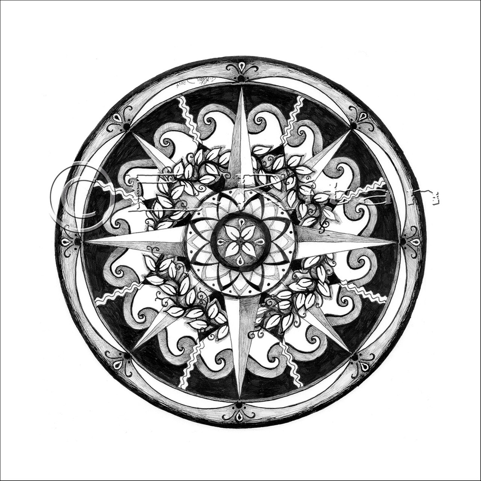 Tangled Mandala - Etsy