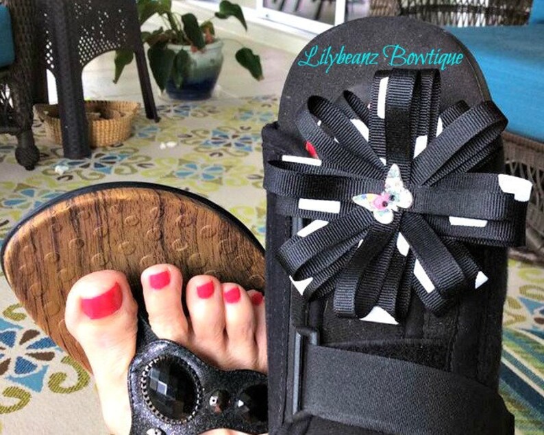 Walking Boot Bow Get Well Gift Gifts For Women Cast Etsy