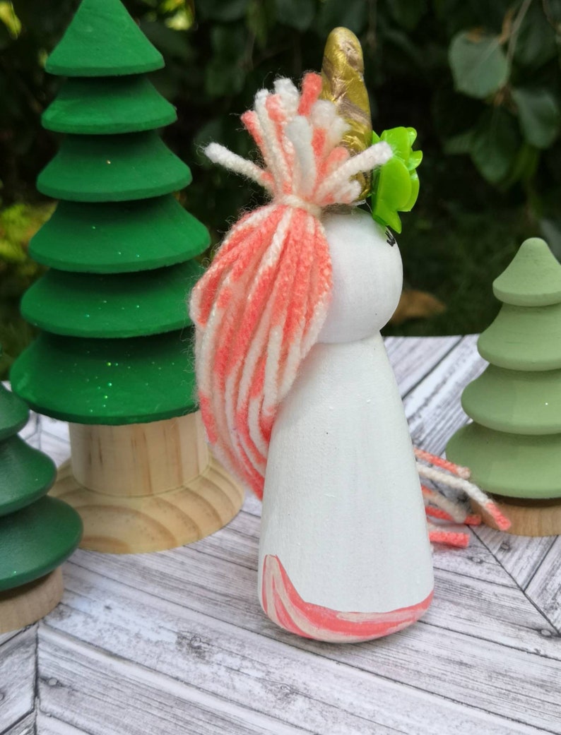Download Unicorn peg doll large peg doll with hair christmas gift ...