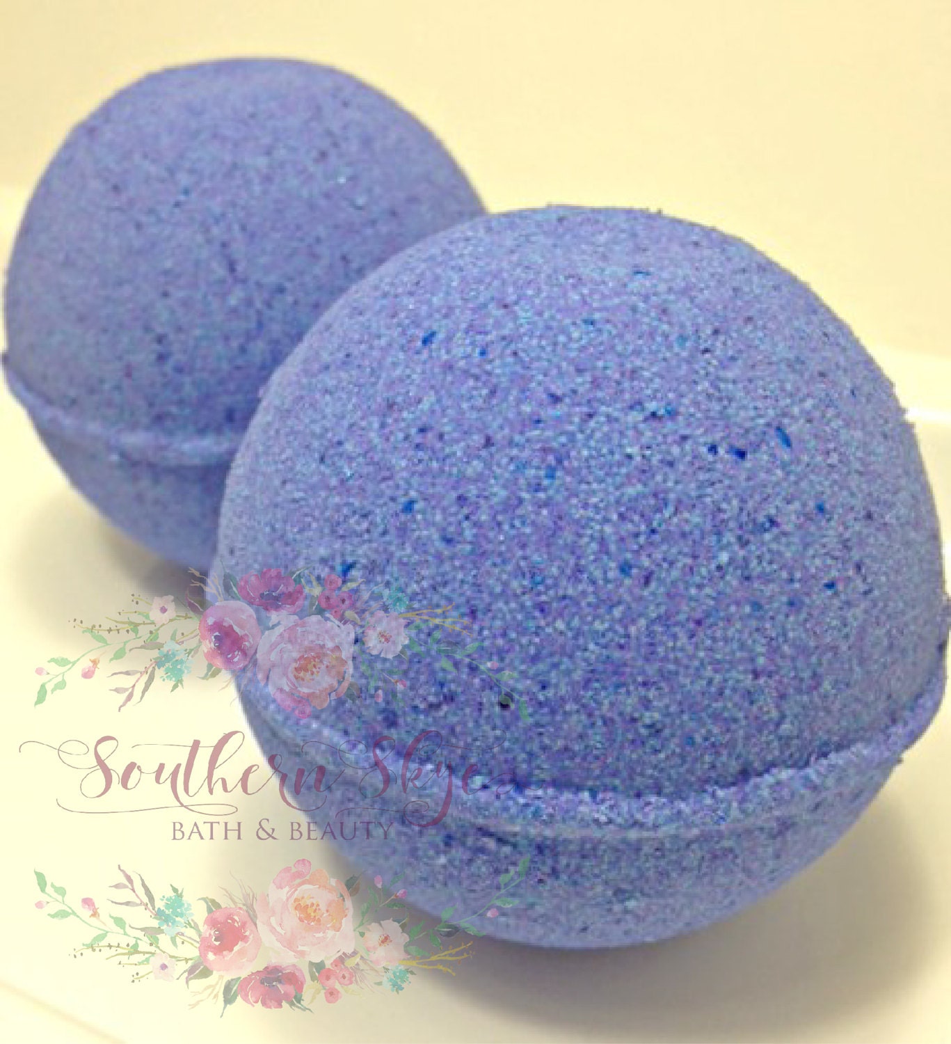 Purple Bath Bomb Glitter Bath Bomb Bath Bombs Bath Fizzy Etsy