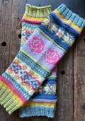 KNITTING PATTERN : "In Living Color" Fair Isle Colorful Leg or Boot Toppers Warmers PDF Pattern