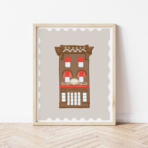 Disneyland Main Street USA Shop Gingerbread House l  Digital Art l Christmas Printable Wall Art l Christmas Decor l DIGITAL DOWNLOAD