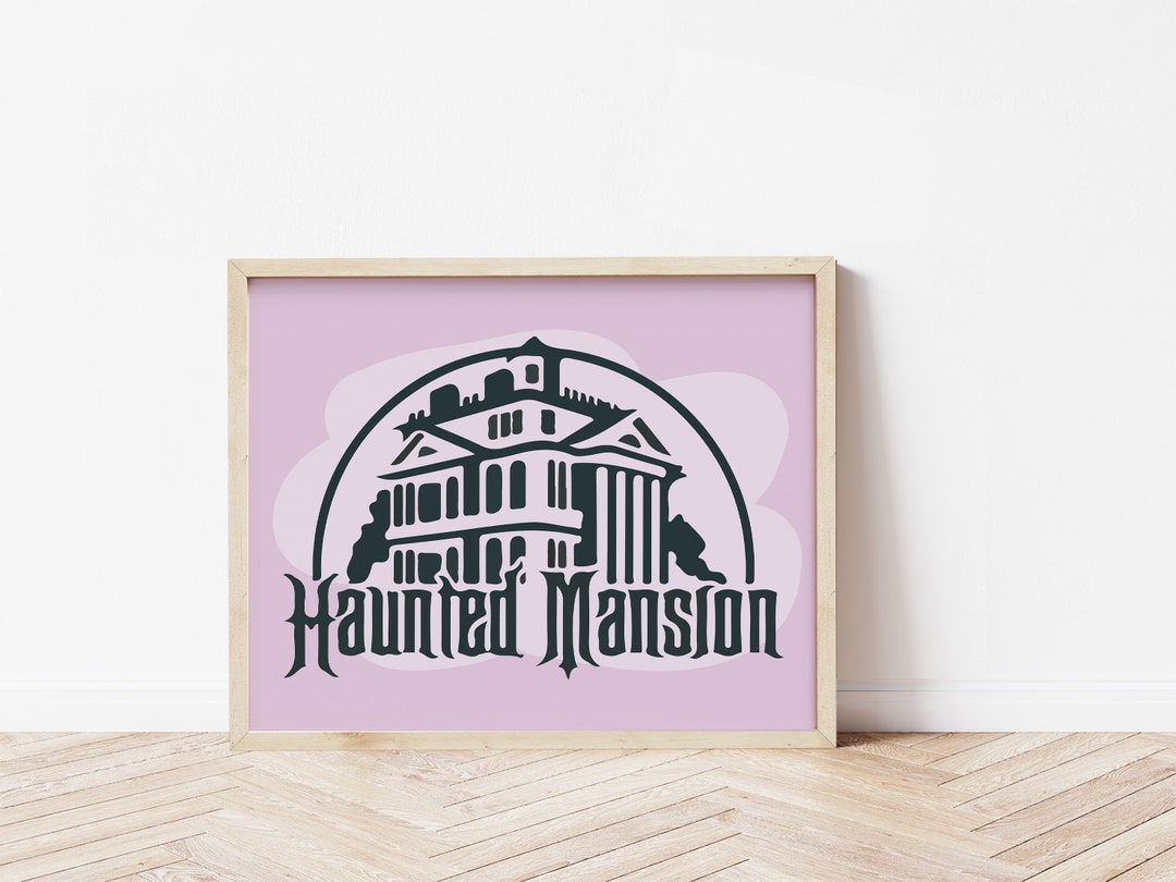 Haunted Mansion Digital Art L Printable Wall Art L Halloween Decor ...