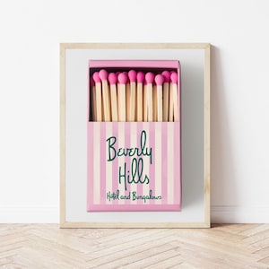 Beverly Hills Hotel Theme Party Printable Art | Beverly Hills Hotel | Batchelorette/Birthday | Digital Art Instant Download