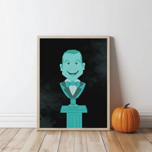 Haunted Mansion Singing Bust Printable Wall Art Disneyland &quot;Spooky&quot; Halloween Home and Party Decor | Digital Art | DIGITAL DOWNLOAD