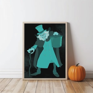 Haunted Mansion Hatbox Ghost Printable Wall Art Disneyland &quot;Spooky&quot; Fun Halloween Decor | Disney Digital Wall Art | DIGITAL DOWNLOAD