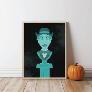 Haunted Mansion Singing Bust Printable Wall Art Disneyland &quot;Spooky&quot; Halloween Home and Party Decor | Digital Art | DIGITAL DOWNLOAD