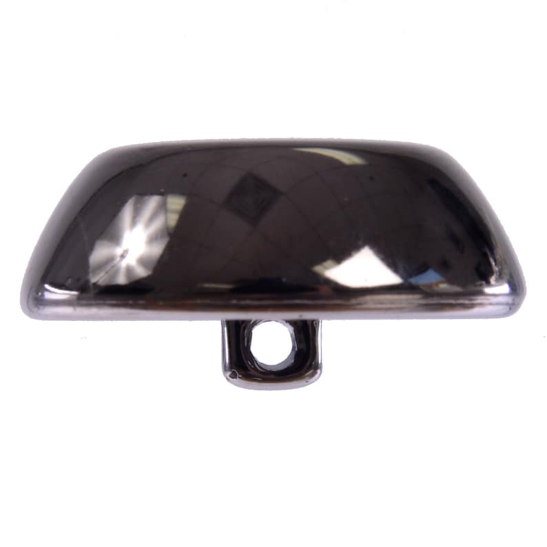 ABS Metal Plated Shank Button - Dome Shape With Flat Top - 28line (18mm ...