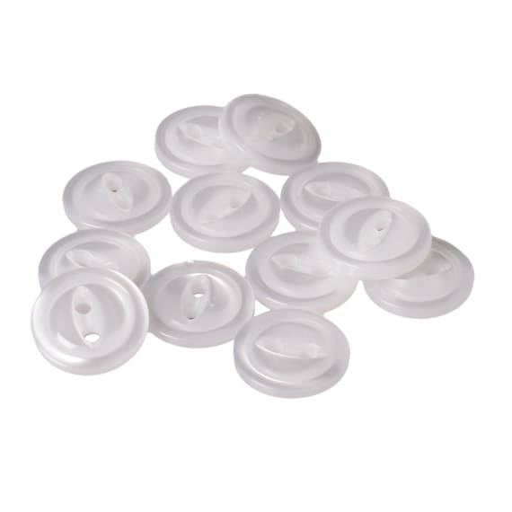 Button: Polyester Fish Eye - Grey Button: Polyester Fish Eye - Grey