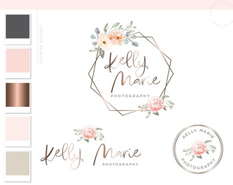 Download Elegant Floral Logo Etsy