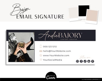 Email Signature Template Logo, Best Seller Photographer Marketing Tool, Professional Real Estate Picture Signature, Realtor Gmail Design B01