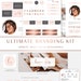 171 piece Ultimate Watercolor Logo, Branding Kit, Blog Kit, Rose Gold Boutique Website Design for Showit, WordPress or Studio Press Theme