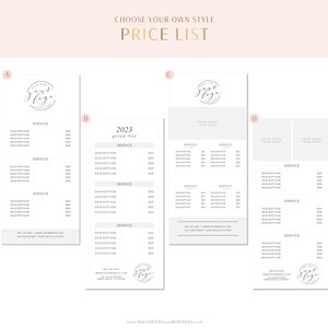 Premade Branding Kit, Photography Logo Set Watermark, Handwritten initials, Gold Initials Signature / Rose Gold Logo Design Stamp Logo 55 image 8