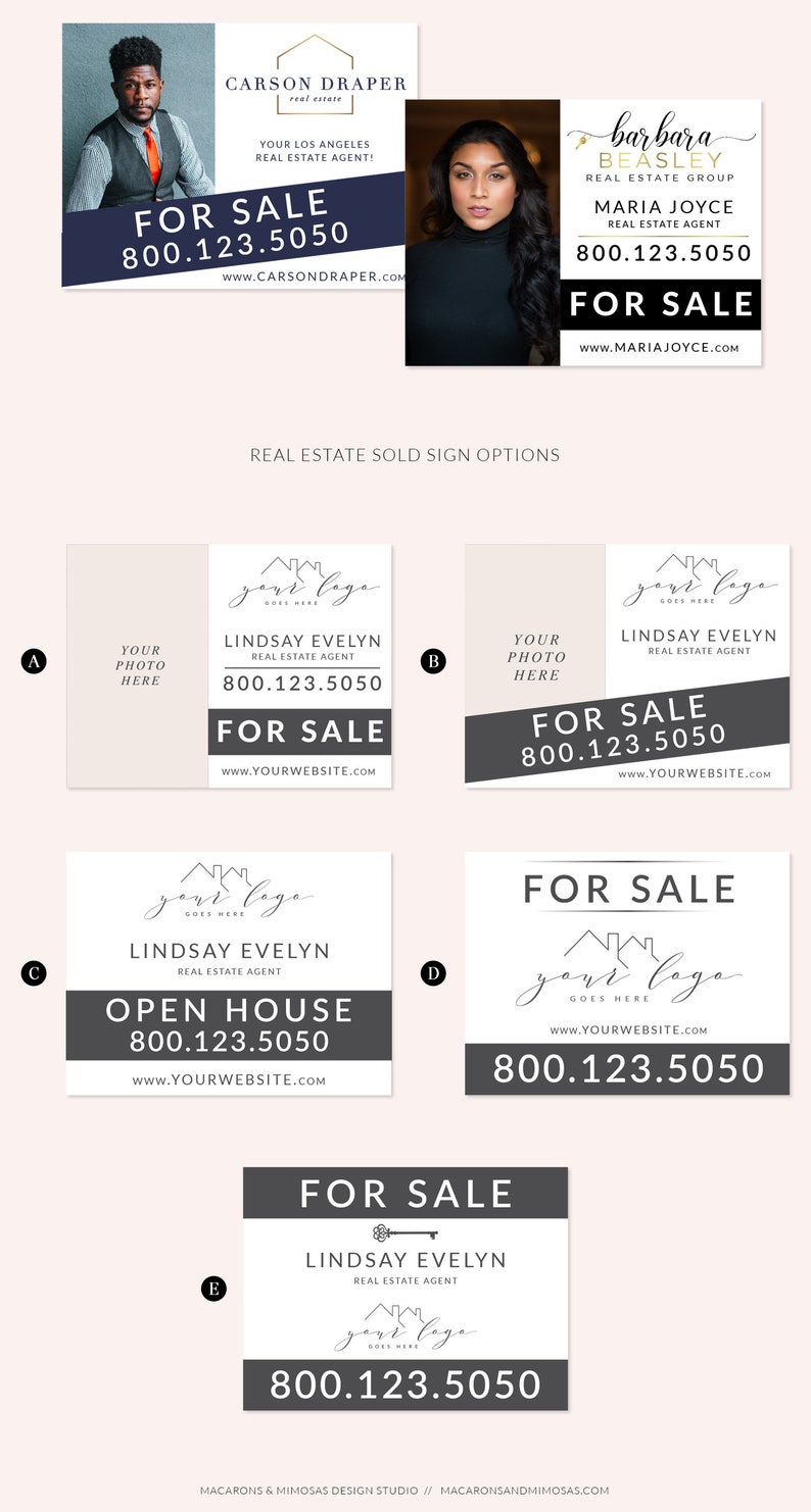 Real Estate Logo, Realtor Logo, House logo watermark, Realtor Marketing real estate agent branding Kit, Broker Logo, Roof Key Heart image 10