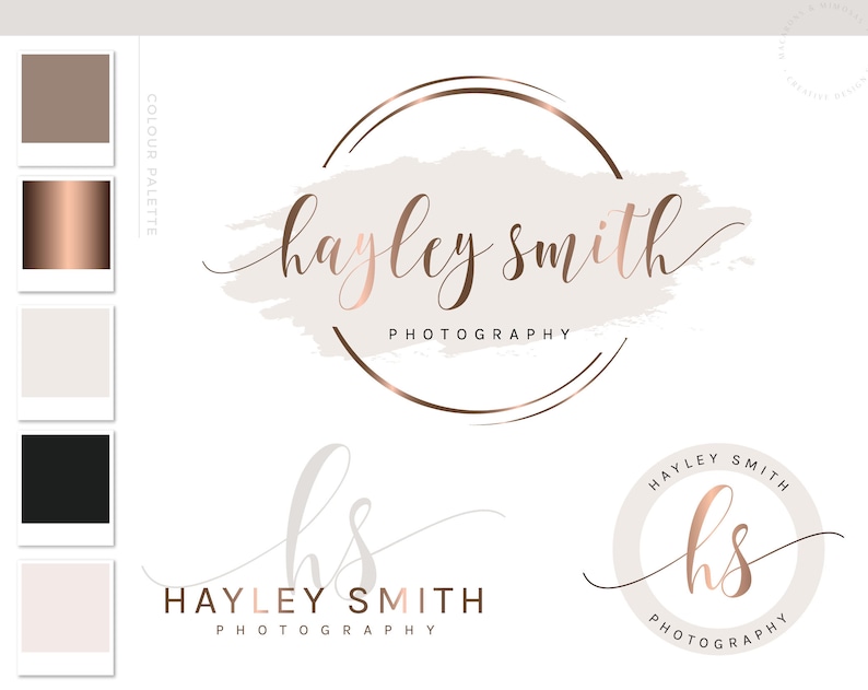 Logo Design, Business Logo Package, Photography Branding Kit Logo Design, Premade Logo Design, Watercolor Lash Logo, Boutique Shop Branding 