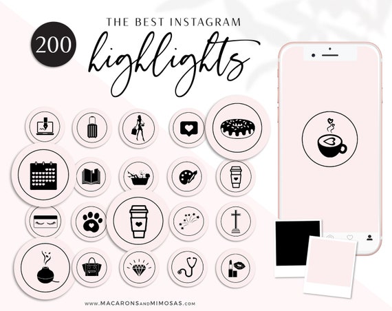 Instagram Story Highlight Icons Instagram Story Covers 200 - Etsy